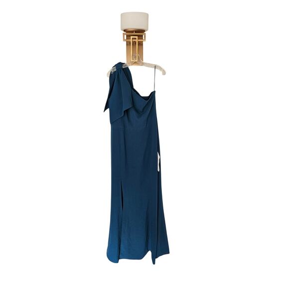 Dress the Population Peacock Blue One Shoulder Georgina Dress NWOT Size XXL - Picture 4 of 14